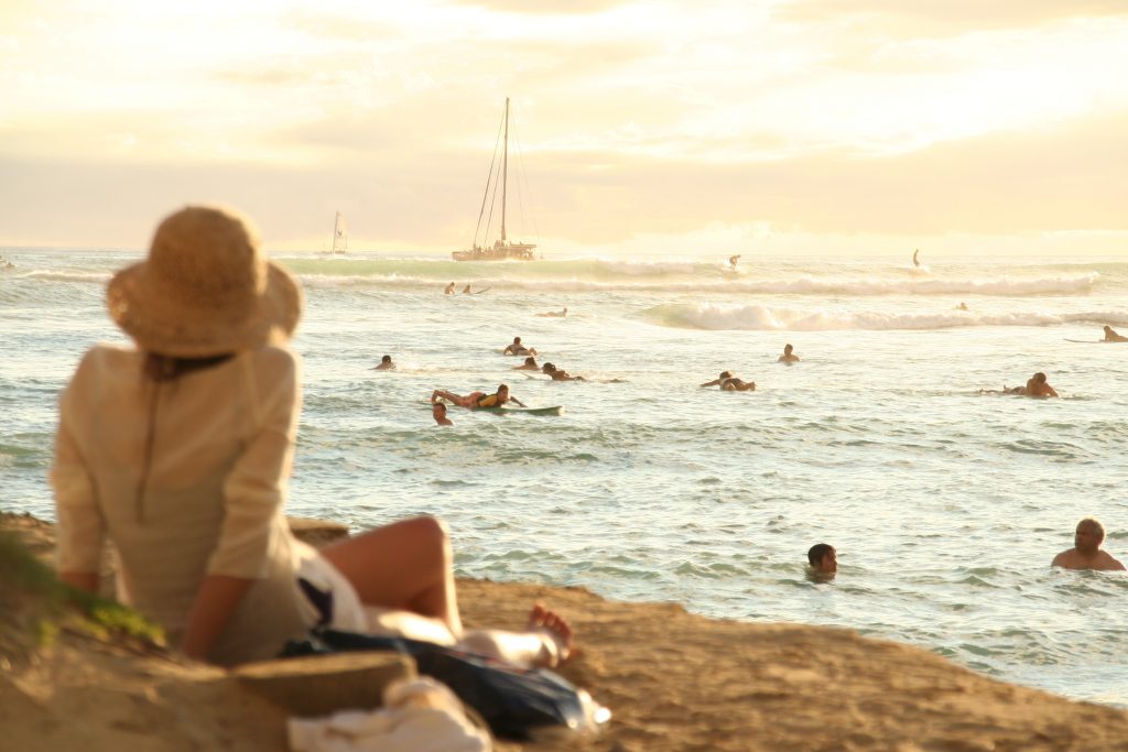 beach relaxing